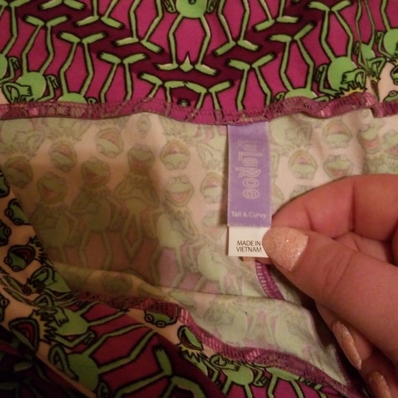 Lularoe leggings Kermit TC - Picture 4 of 4